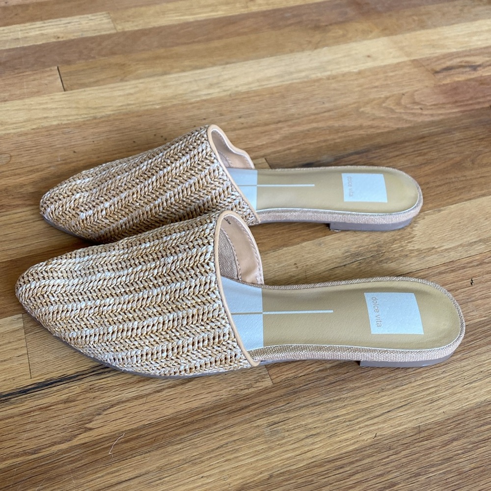 Dolce Vita Gemma Natural Woven Mules size 9 - Picture 2 of 9
